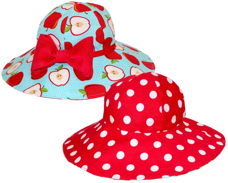 Patrón de costura de sombrero, Patrón de costura para niñas en PDF, Patrón de costura para niños, Patrón de sombrero para niñas, Patrón de sombrero para bebé, Patrón de sombrero para mujer, SOMBRERO PARA EL SOL imagen 4