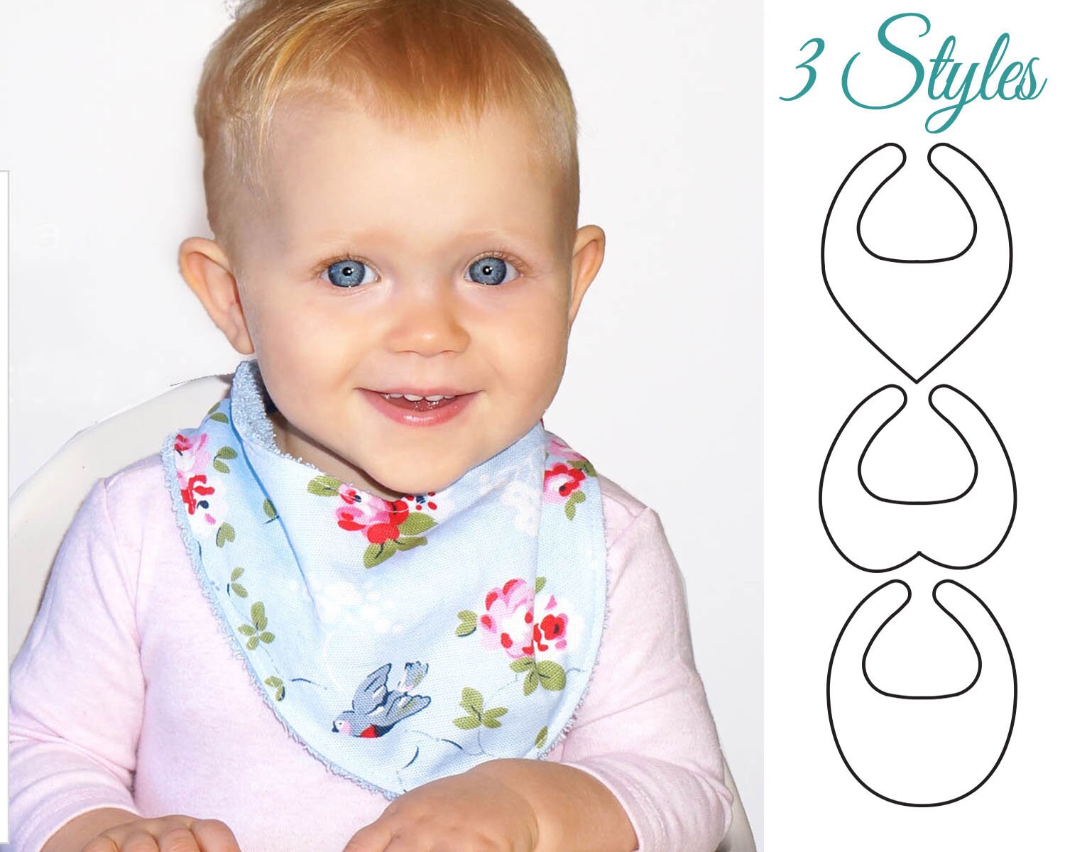 Baby Sewing Pattern Baby Bib Pattern Bandana Bib Pattern Etsy