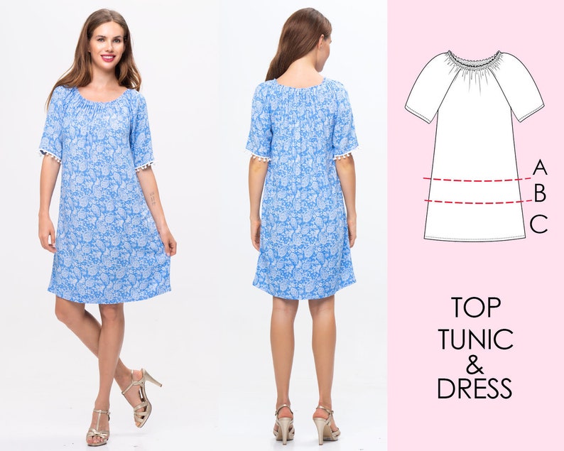 Womens Dress Pattern Ladies Dress Pattern Sewing Pattern Etsy