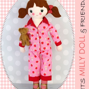 18 inch doll clothes patterns, Doll Pajama Pattern, Doll Patterns, Doll clothes patterns, 18 inch doll pattern, DOLL PAJAMAS image 4