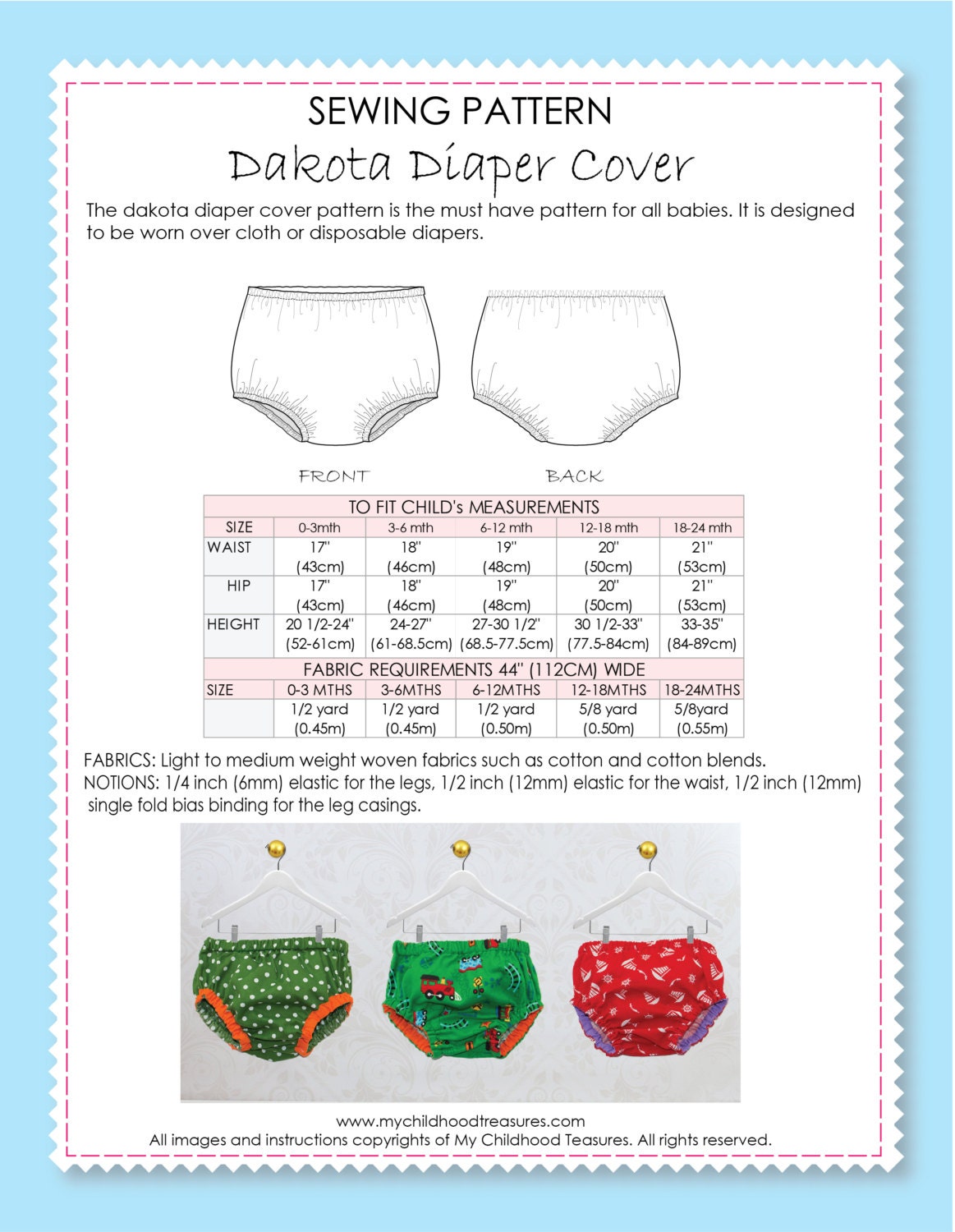 Diaper Cover Pattern Pdf Baby Bloomer Pattern Diaper Cover Etsy Australia
