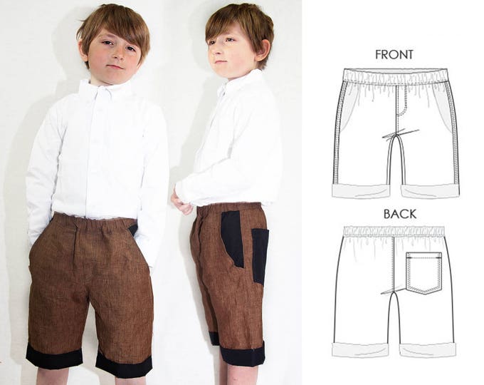 Boys Sewing Pattern Pdf Boys SHORTS Sewing Pattern Pdf Etsy