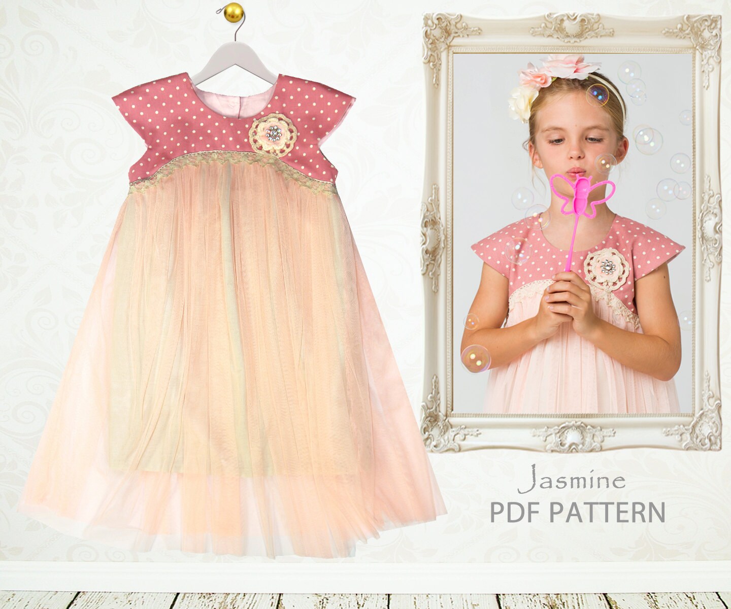 Childrens Sewing Pattern PDF Girls Dress Pattern pdf Tutu Etsy