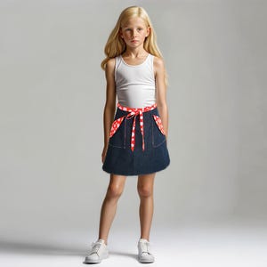 Girls Skirt Pattern, Pdf sewing pattern, girls sewing pattern pdf, childrens sewing pattern, wrap skirt pattern, Skirt Pattern MADISON image 5