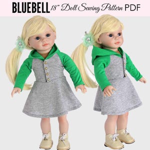 18 inch doll dress sewingpattern