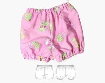 Baby Diaper Cover Pattern, Nappy Cover, Baby Bloomer, Baby Pants, Baby Shorts, BLOOMERS