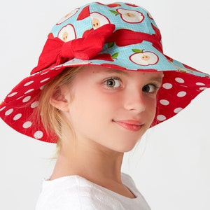 Hat sewing pattern, girls sewing pattern pdf, childrens sewing pattern, girls hat pattern, baby hat pattern, womens hat pattern, SUNHAT image 3