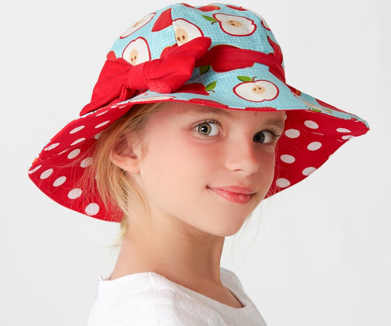 Hat sewing pattern, girls sewing pattern pdf, childrens sewing pattern, girls hat pattern, baby hat pattern, womens hat pattern, SUNHAT image 3