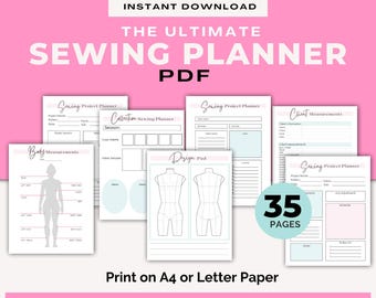 Ultimate Sewing Planner | Printable PDF & Digital Planner | Sewing Reference