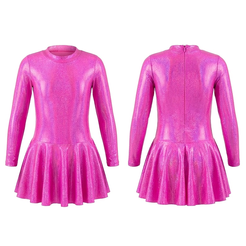 Patrón de leotardo para niñas en PDF, ballet, gimnasia, danza, cuello alto, falda, patrón de costura de leotardo para niños LEOTARD #15 imagen 4