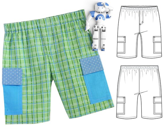 Boys SHORTS Sewing Pattern Pdf Unisex Shorts Pattern Boys - Etsy