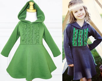Childrens Sewing Pattern PDF, Girls Dress Pattern pdf, Girls Clothing Pattern, Girls Sewing Pattern, Dress Sewing Pattern, Winter BLUEBELL