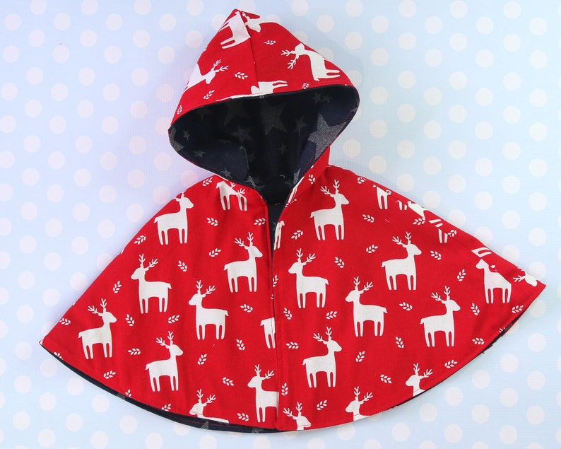 Cape Pattern Childrens Cape Sewing Pattern Pdf Hooded Cape Etsy