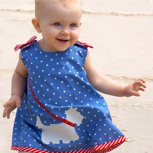 Baby Dress Pattern pdf pattern, Baby Sewing Pattern, Childrens Sewing Pattern, Baby Girls Dress Pattern, Toddler Dress Pattern, SCOTTIE image 2