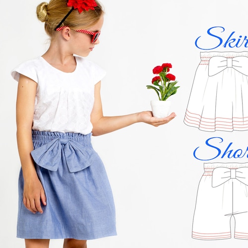 EASY Girls Skirt Pattern Skirt Sewing 