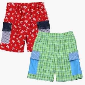 Shorts Pattern, Shorts Sewing Pattern, Boys Shorts Pattern, PDF Sewing Pattern, Boys Sewing Pattern, Bermuda Shorts Pattern, CARGO SHORTS