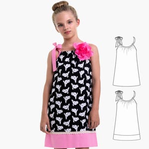 Girls Pillowcase Dress Sewing Pattern PDF – Easy DIY Summer Dress Tutorial for Beginners | PENELOPE