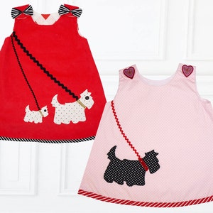 Baby Dress Pattern pdf pattern, Baby Sewing Pattern, Childrens Sewing Pattern, Baby Girls Dress Pattern, Toddler Dress Pattern, SCOTTIE image 4