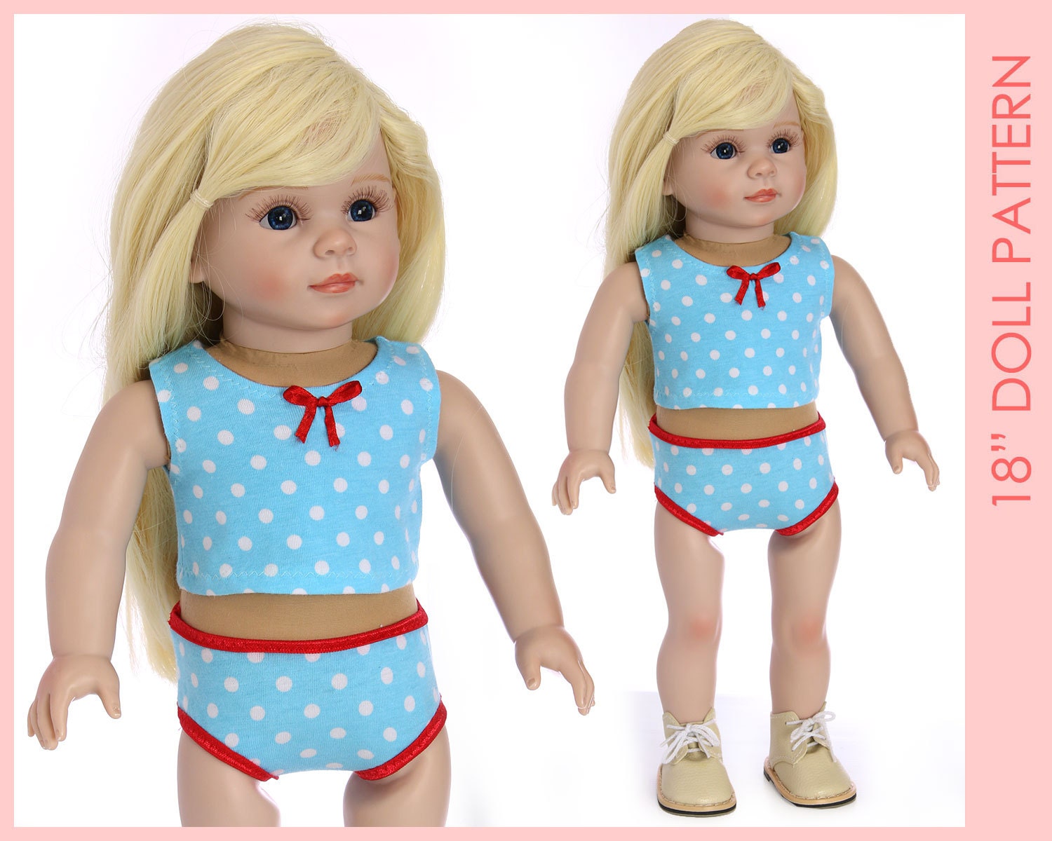 18 inch doll clothes patterns - UNDERWEAR (D1320)