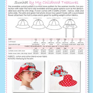 Hat Sewing Pattern Girls Sewing Pattern PDF Childrens Sewing - Etsy