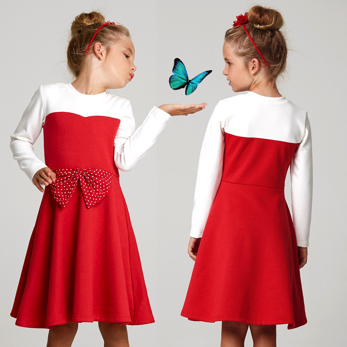 Girls Dress Pattern PDF Childrens Sewing Pattern Pdf Winter Etsy