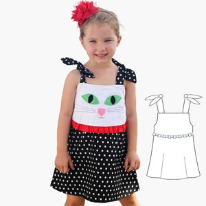 Girls Dress Pattern PDF, Sewing Pattern for Girls, Sewing Pattern for Girls Clothing | CLEO