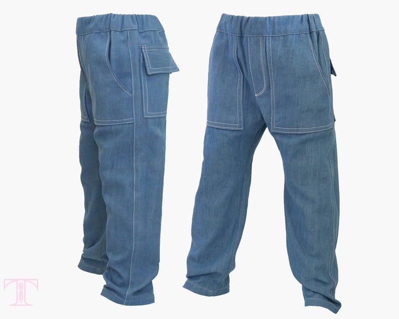Pants Pattern, Boys Sewing Pattern pdf, Boys Pants Pattern, Pants Sewing Pattern, PDF Sewing Pattern, NATHAN PANTS image 2