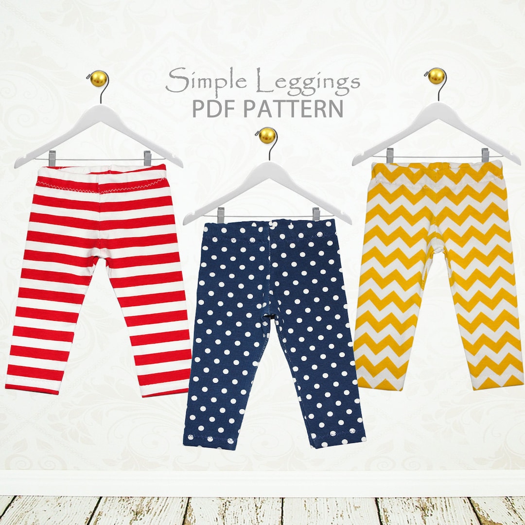 Girls Leggings Pattern Pdf, Sewing Pattern Pdf, Childrens Sewing ...