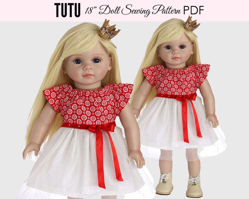 18 inch doll dress pattern
