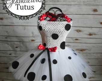 Dalmatian tutu dress| Dalmatian Costume | Newborn-Child 10/12 size