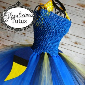 Blue tang inspired tutu dress costume | Fish tutu dress| Fish costume| newborn- Teen child listing