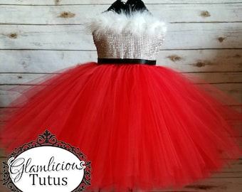 Santa Tutu Dress| Santa dress Costume | Mrs. santa claus Tutu dress | Christmas Tutu dress | newborn- child size 8 listing