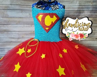 Superhero Tutu dress | Custom super hero Birthday outfit | Superhero