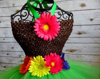 Hula tutu Dress |Luau Skirt| Hawaiian Tutu | Hula Skirt | Newborn- Adult plus size listing