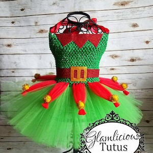 Elf Tutu dress| ORIGINAL Elf tutu dress| Elf Tutu | Christmas tutu dress | Newborn-5T listing!