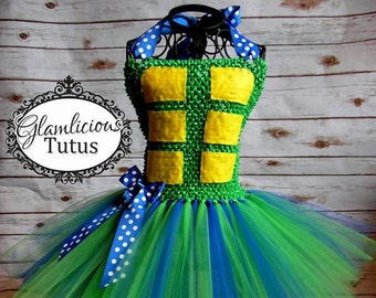 Turtle inspired tutu dress | Halloween costume| Newborn-10/12 child listing