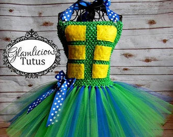 Turtle tutu dress | Halloween costume| Newborn-10/12 child listing