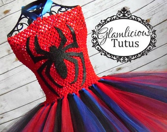 Spider tutu dress| Halloween Costume | super hero tutu| newborn-adult listing