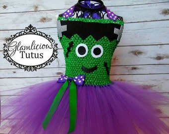 Frankenstein Tutu dress Costume | costume | Halloween Costume| Newborn- size 8 child listing