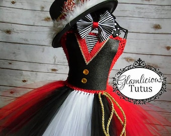 Ringmaster Tutu dress Costume | Ringmaster costume | Halloween Costume| Newborn-  Tween listing