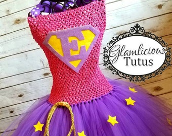 Superhero Tutu dress | Custom super hero Birthday outfit | Superhero