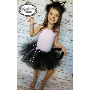 Black cat tutu set| Kitty tutu costume | Newborn- Adult XXXL Listing