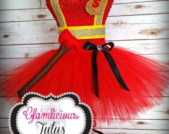 Firefighter Tutu dress costume| Firefighter tutu| Firefighter costume| Newborn- Adult listing