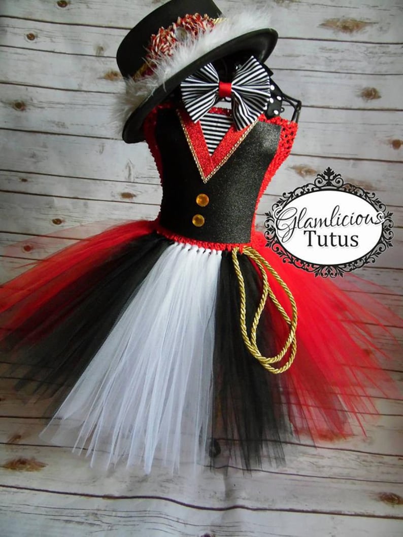 Ringmaster Tutu dress Costume Ringmaster costume Halloween Costume Newborn Tween listing image 1