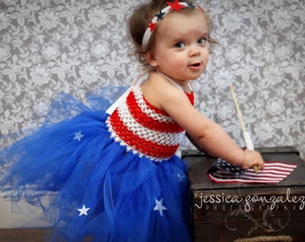 4th of July tutu dress | American Flag dress |Newborn to 5T listing