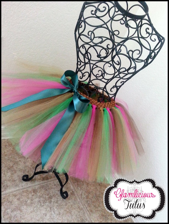 plus size camo tutu