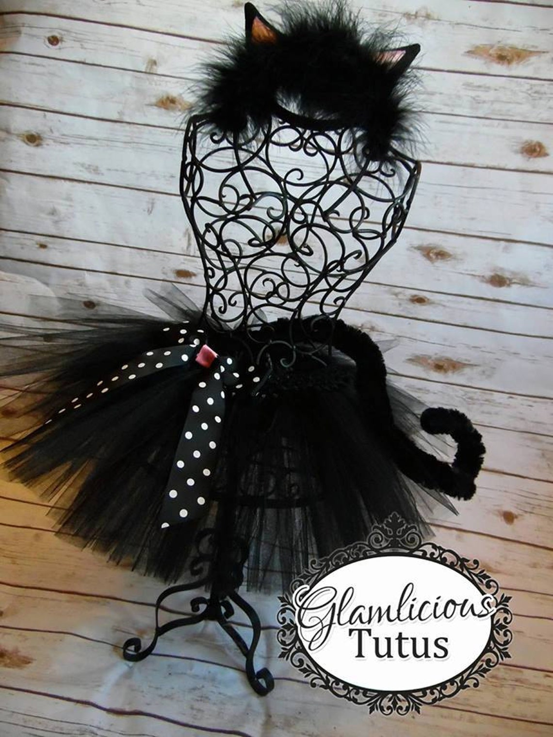 Black cat tutu set Kitty tutu costume Newborn Adult XXXL | Etsy