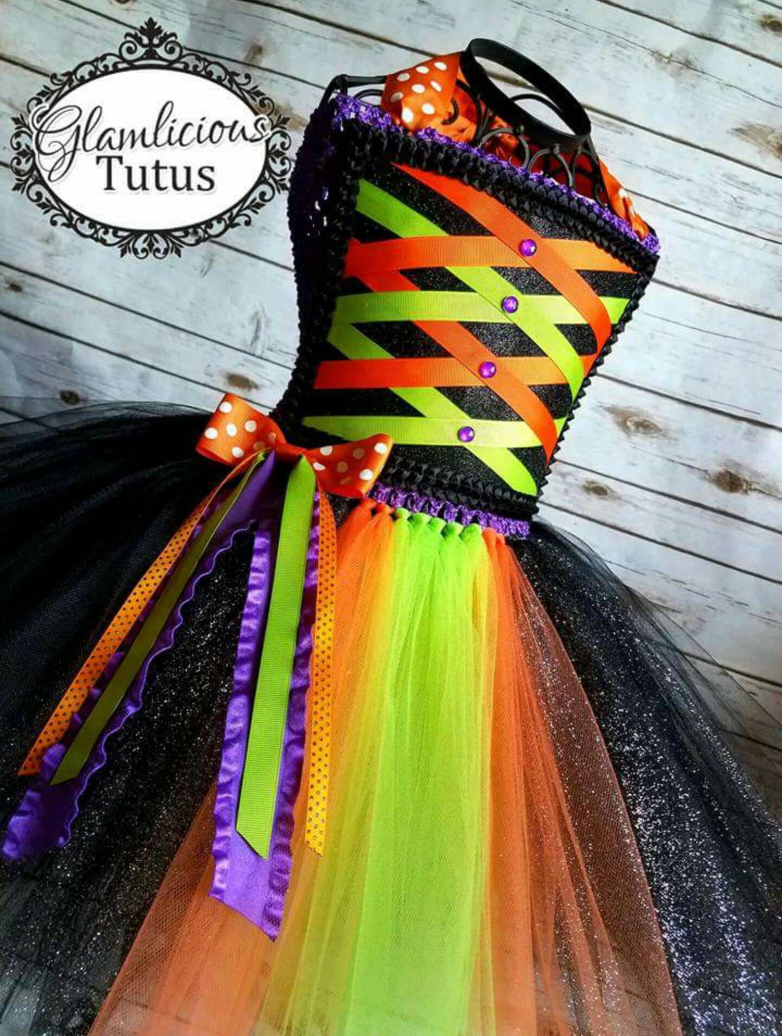 Witch Tutu Dress Halloween Costume Halloween Tutu Dress Etsy