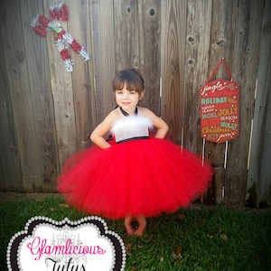 Santa Tutu Dress| Santa dress Costume | Mrs. santa claus Tutu dress | Christmas Tutu dress | newborn- child size 8 listing