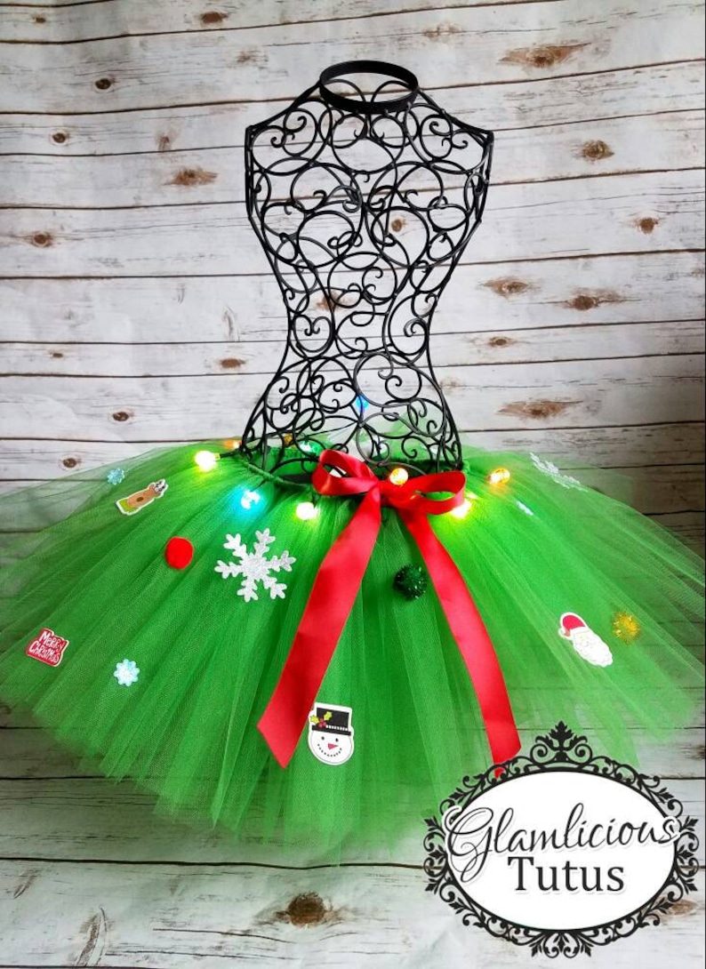 Christmas Tree Tutu LIGHT UP Tutu Newborn Adult Plus Size | Etsy